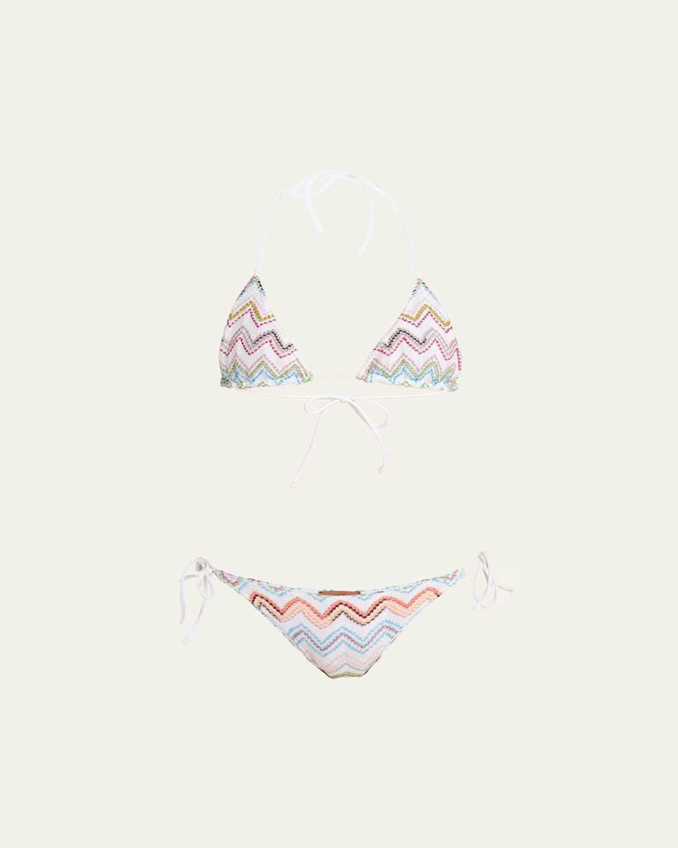 Zig-Zag Two-Piece Swimsuit